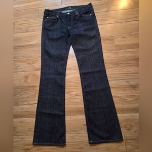 7 For All Mankind Dark Indigo Boot Cut Jeans